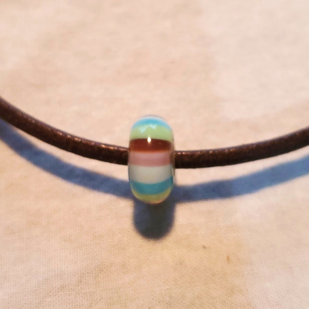 Trollbeads Authentic stripped glass charm